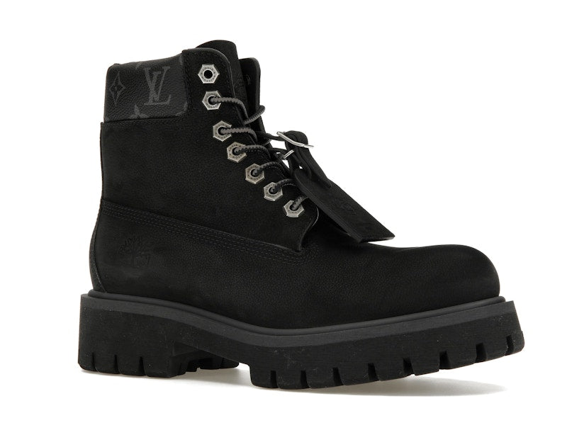 Bottines Louis Vuitton Timberland 6 pouces noires