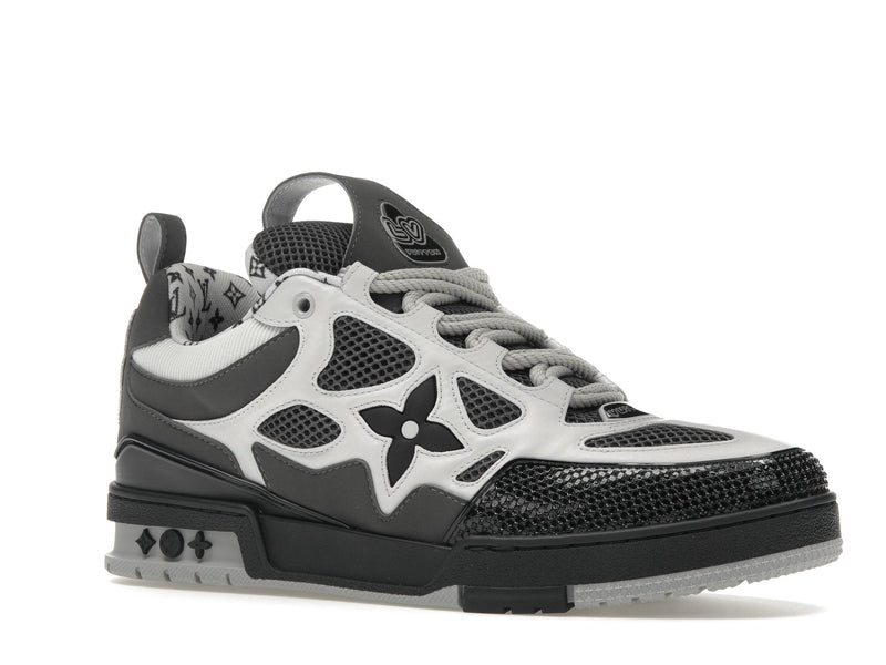 Baskets de skate Louis Vuitton LV Gris Blanc