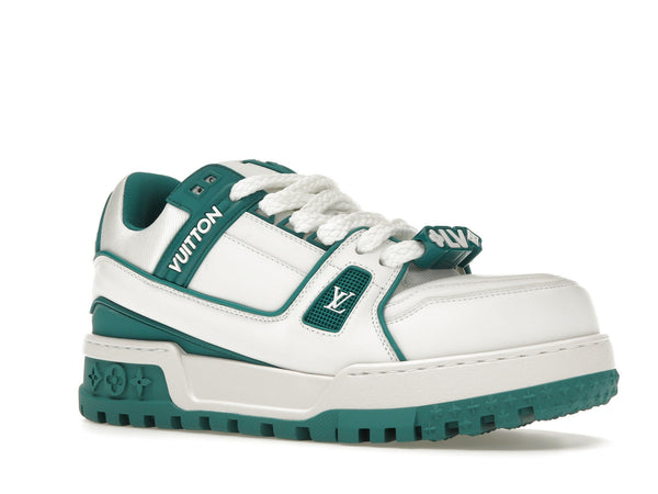 Baskets Louis Vuitton LV Trainer Maxi Blanc Vert