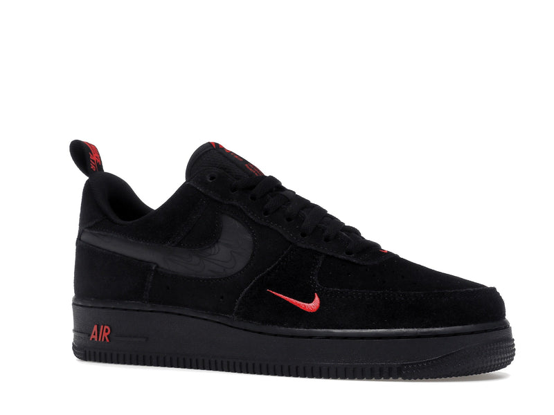 Nike Air Force 1 Low Multi-Swoosh Noir Cramoisi