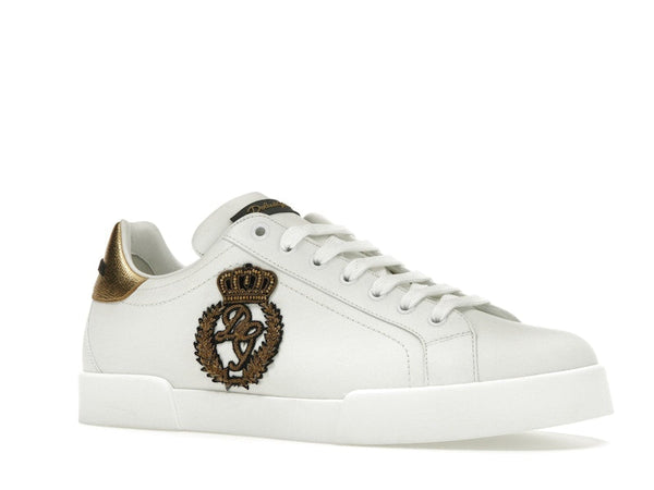 Dolce &amp; Gabbana Portofino Crown Patch Or Blanc