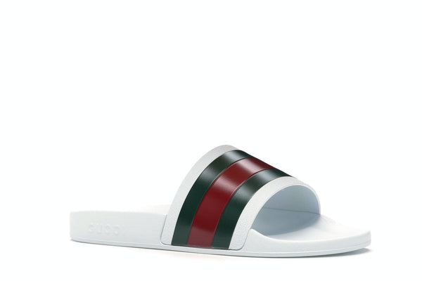 Claquettes de piscine Gucci Pursuit blanches
