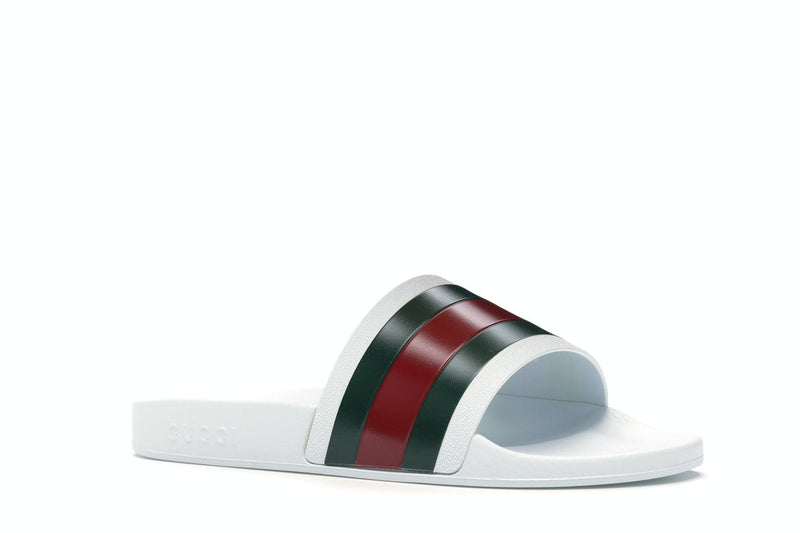Claquettes de piscine Gucci Pursuit blanches