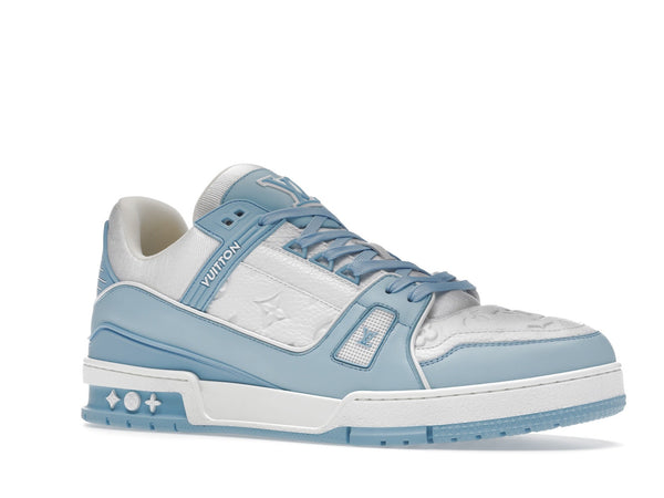 Louis Vuitton Trainer Low Blanc Bleu Ciel