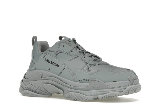 Balenciaga Triple S AllOver Logo Gris Noir