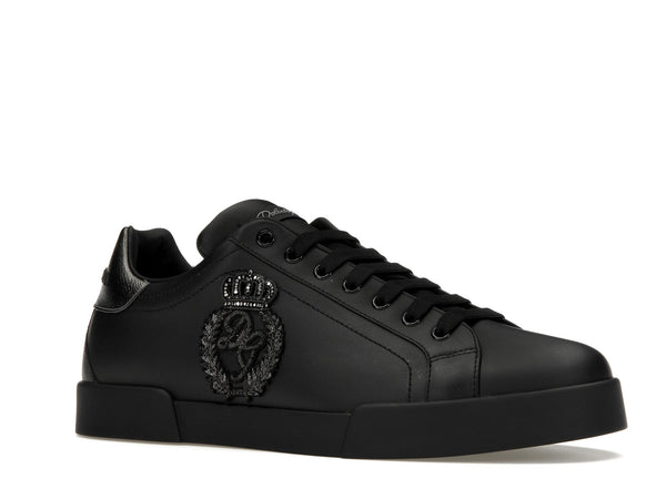 Dolce &amp; Gabbana Portofino Crown Patch Noir