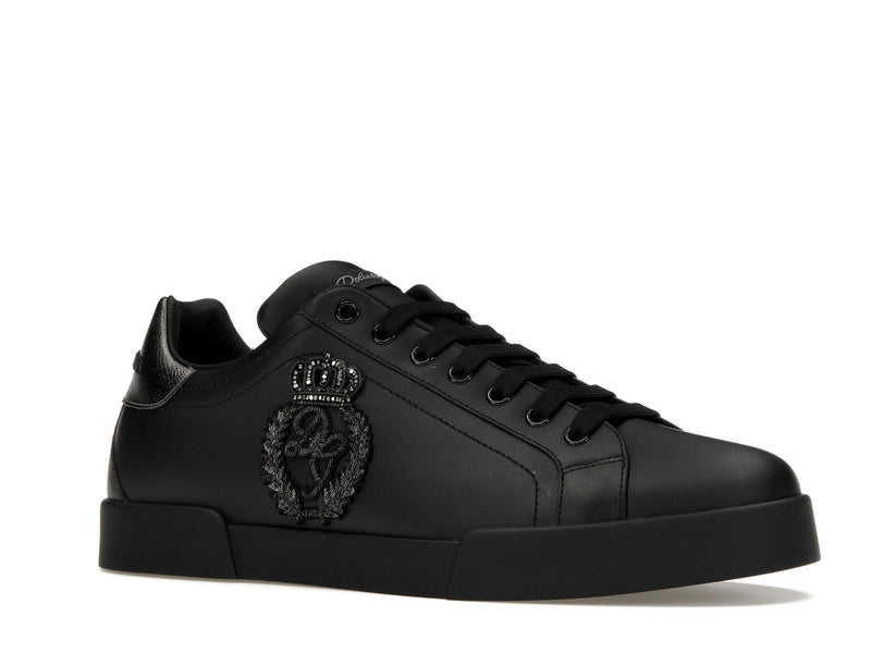 Dolce &amp; Gabbana Portofino Crown Patch Noir