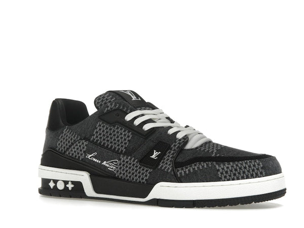 Louis Vuitton LV Trainer Noir Damier 3D Denim