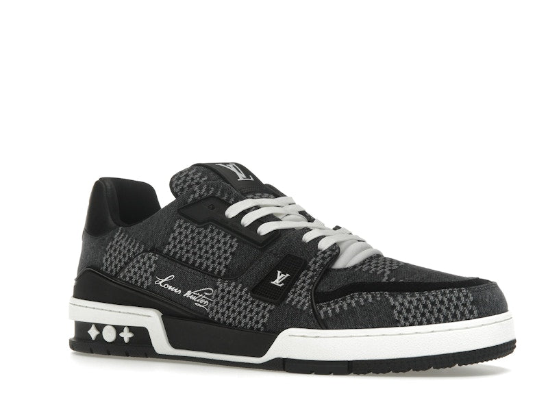 Louis Vuitton LV Trainer Noir Damier 3D Denim