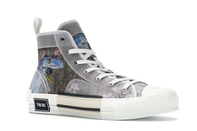 Dior B23 High Canvas Sorayama Dinosaure Marron