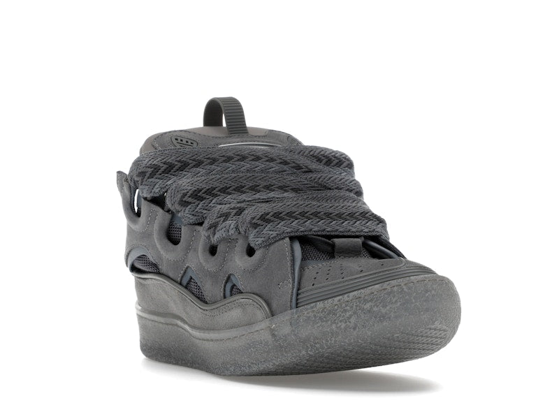Lanvin Cuir Curb Effet Moucheté Gris Clair 