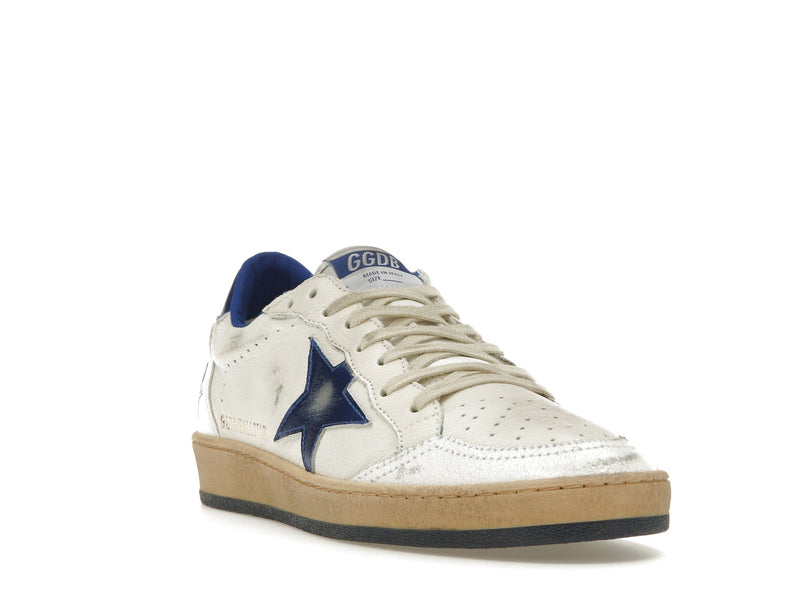 Golden Goose Ball-Star Low Blanc Bleuté 