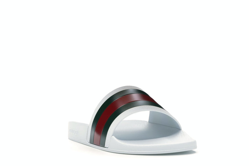 Claquettes de piscine Gucci Pursuit blanches