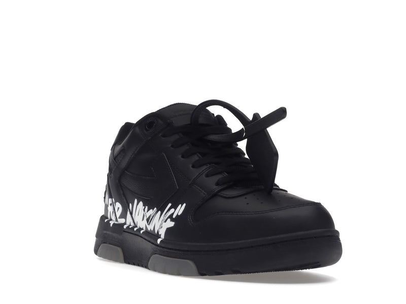 OFF-WHITE Out Of Office OOO « For Walking » Baskets basses Noir Blanc 