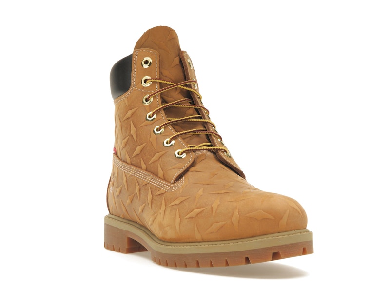 Timberland 6" Premium Waterproof Boot Supreme Diamond Plate Wheat
