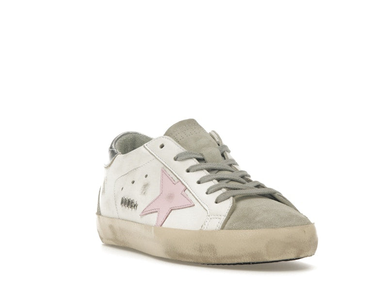 Golden Goose Super-Star Blanc Glacé Orchidée Rose 