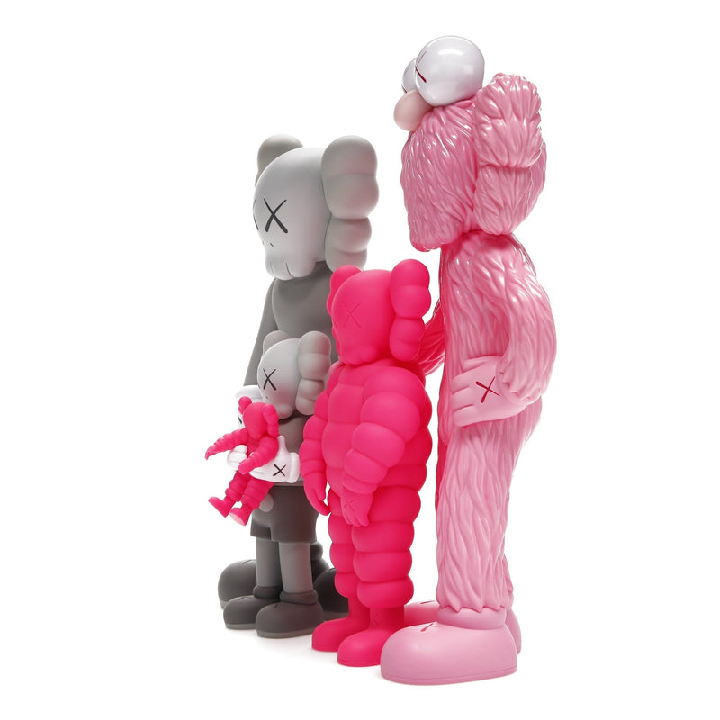 KAWS Family Vinylfiguren Grau/Pink