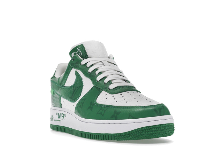 Louis Vuitton Nike Air Force 1 Low par Virgil Abloh Blanc Vert