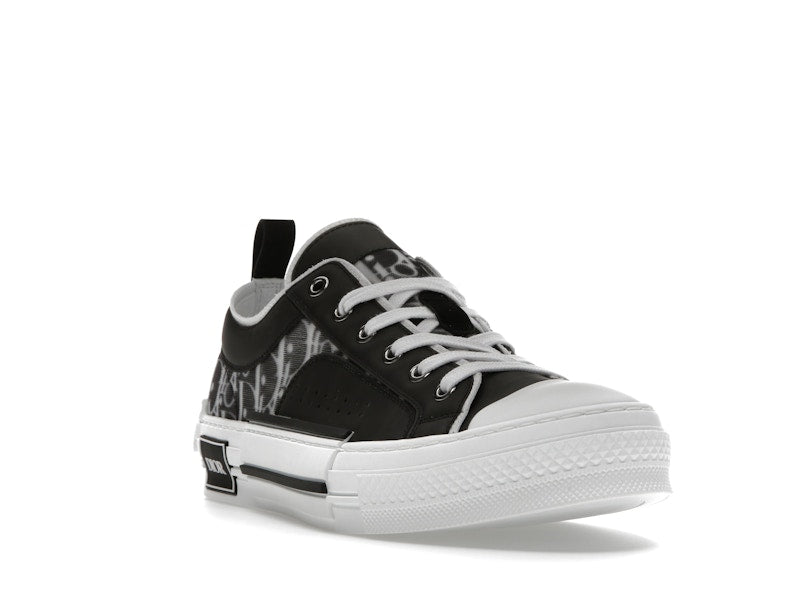 Dior B23 Low Noir Blanc Oblique