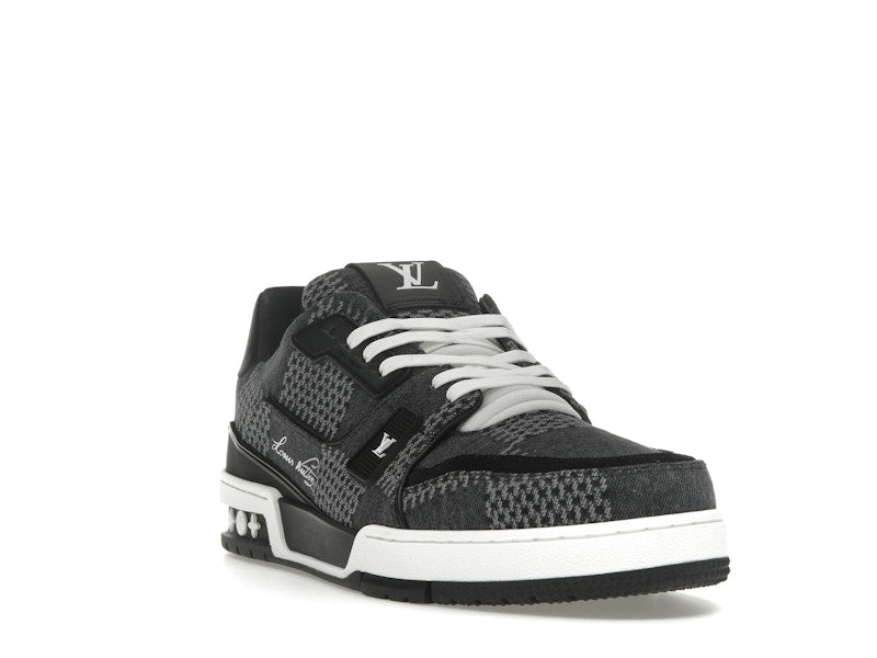 Louis Vuitton LV Trainer Noir Damier 3D Denim