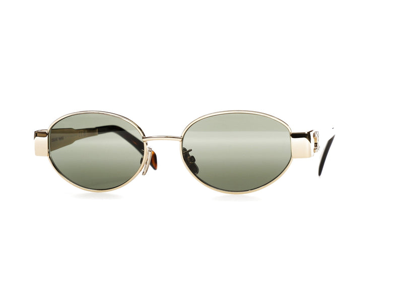 Lunettes de soleil Céline Triomphe Metal 01 Or/Vert 