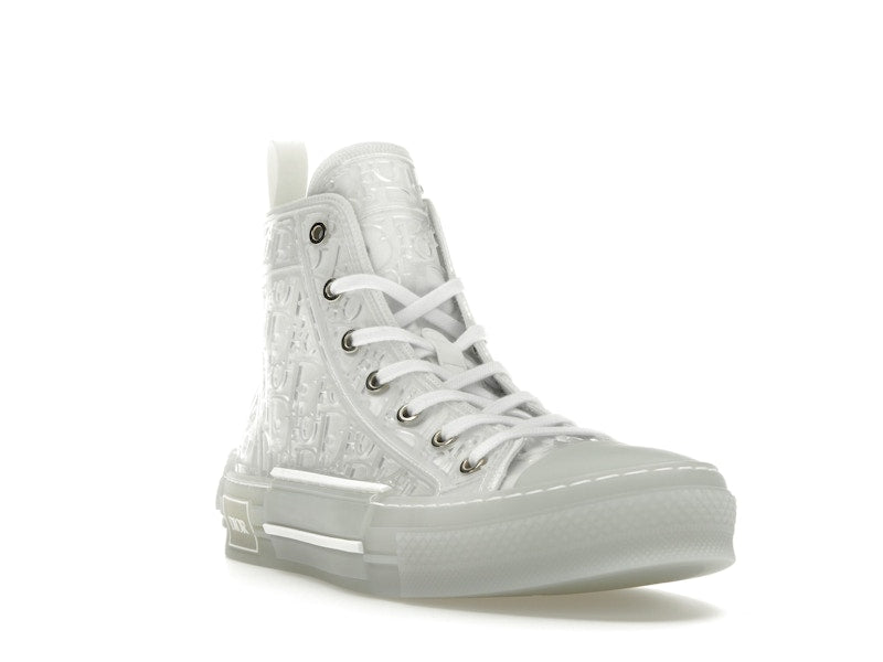Dior B23 High Top Blanc Oblique en relief