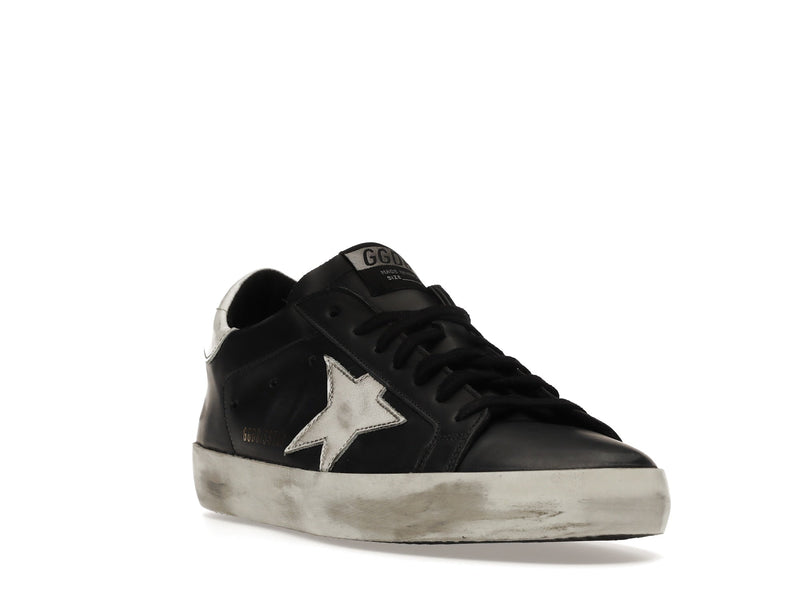 Golden Goose Super-Star Cuir Noir Blanc 