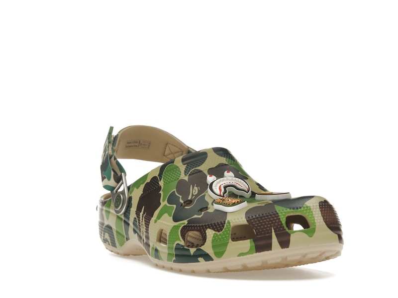 Crocs Classic Clog A Bathing Ape ABC Camo Vert