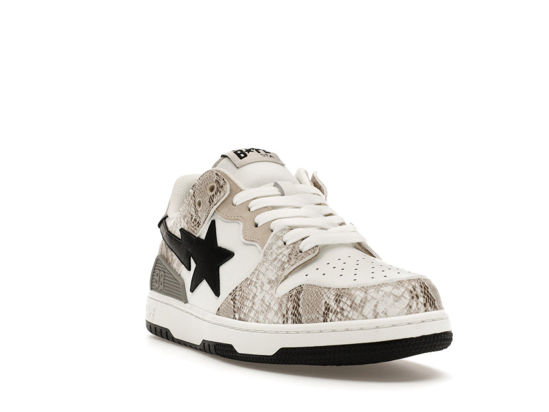 A Bathing Ape Sk8 Sta #1 Beige Schlangenhaut 