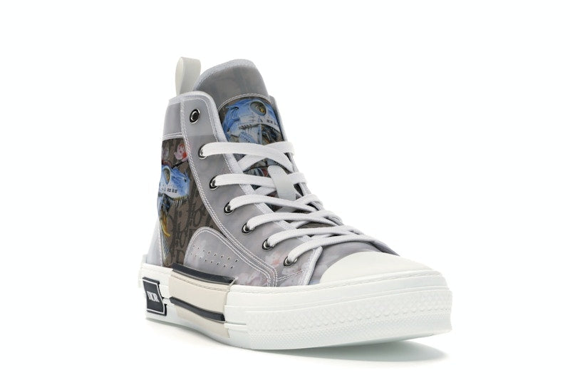 Dior B23 High Canvas Sorayama Dinosaure Marron