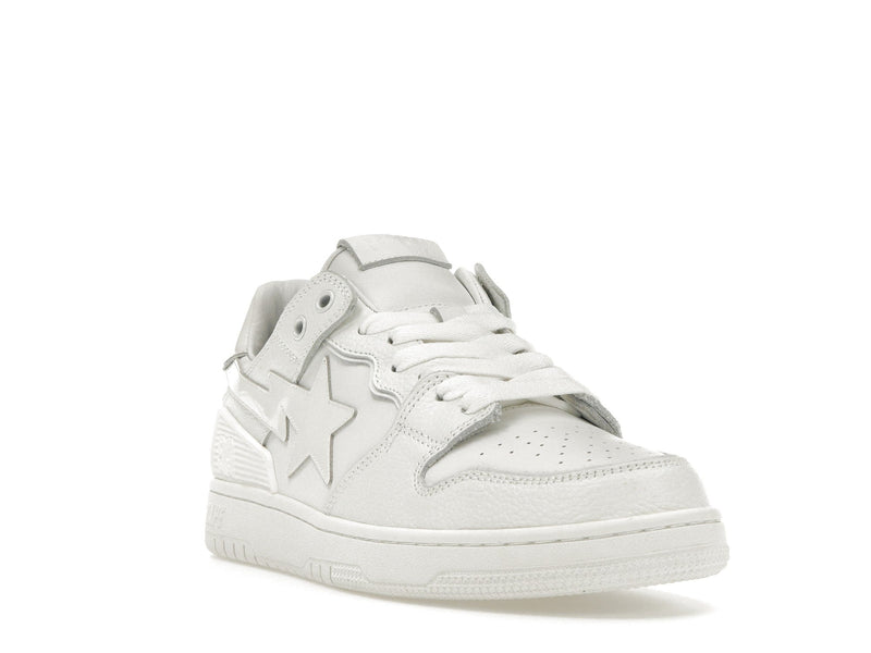 Un singe de bain Bape SK8 Sta Triple White Patent Leather Sta Logo