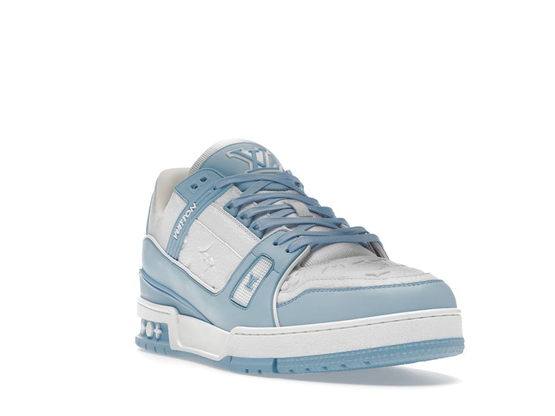 Louis Vuitton Trainer Low Blanc Bleu Ciel