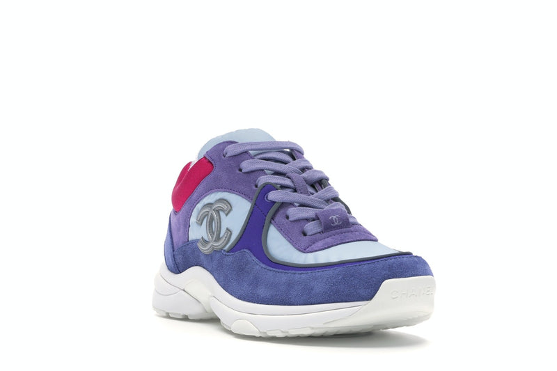 Baskets basses Chanel CC Bleu Ivoire