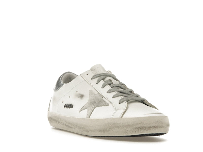 Golden Goose Super-Star Blanc Argent 