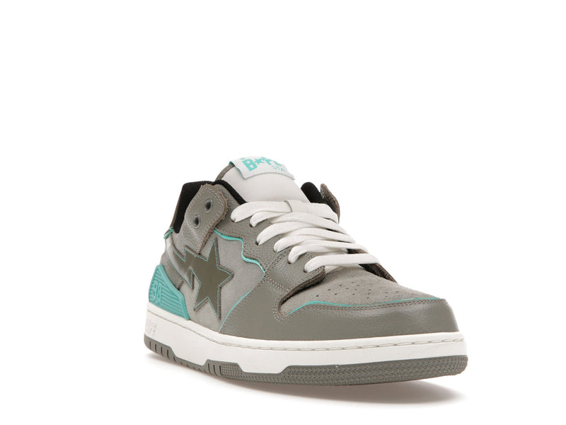 Un singe baignant Bape SK8 Sta Gris Turquoise 