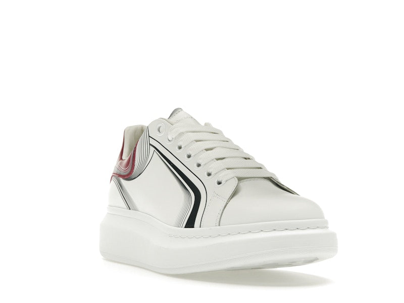 Alexander McQueen Grenat Blanc Oversize