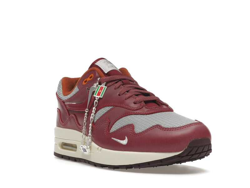 Nike Air Max 1 Patta Waves Rush Maroon (avec bracelet)