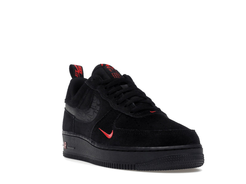 Nike Air Force 1 Low Multi-Swoosh Noir Cramoisi
