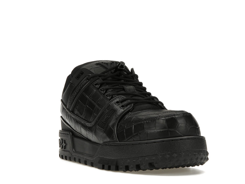 Baskets Louis Vuitton LV Trainer Maxi noires