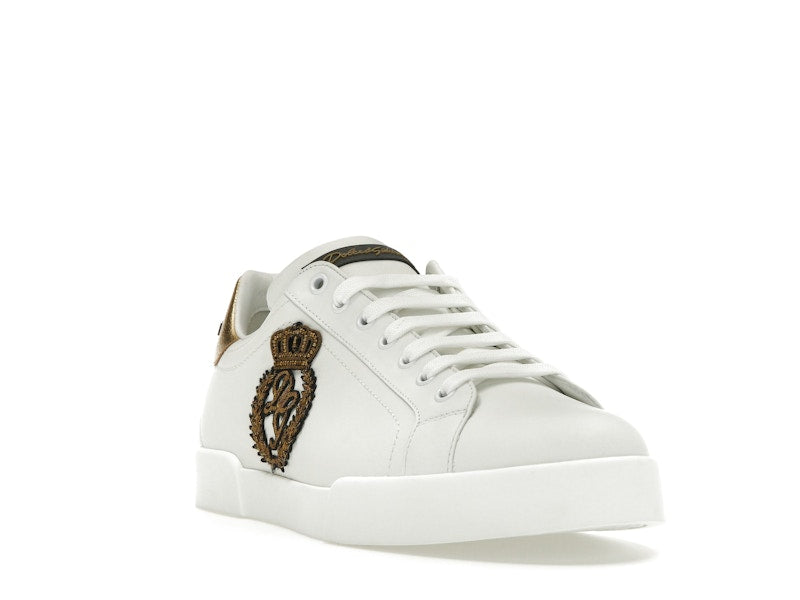 Dolce &amp; Gabbana Portofino Crown Patch Or Blanc