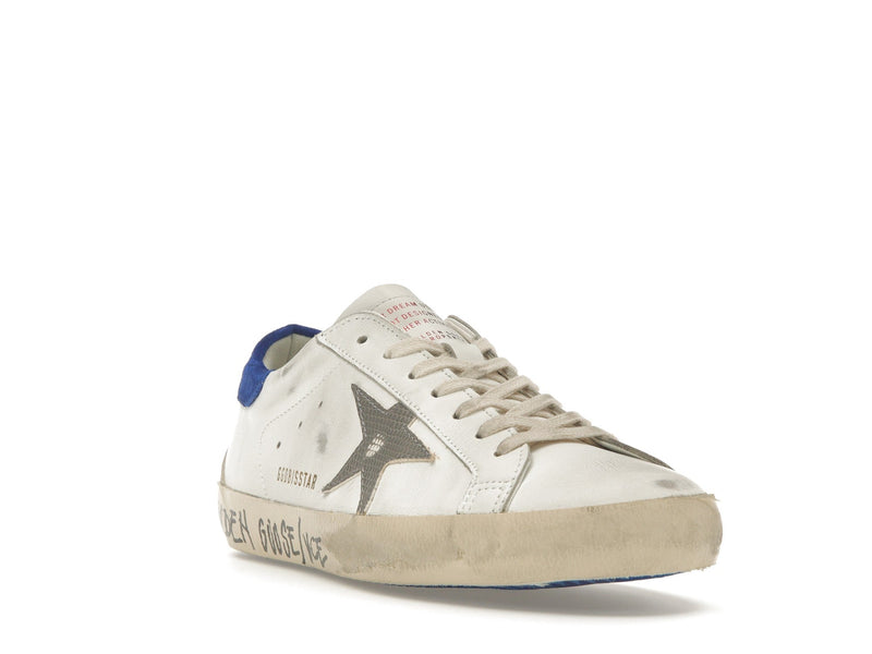 Golden Goose Super-Star Blanc Serpent Bleu