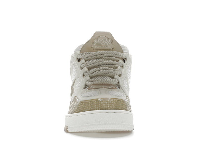 Baskets de skate Louis Vuitton LV Beige Blanc