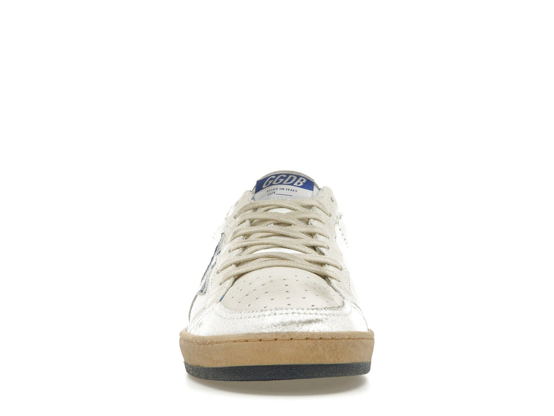 Golden Goose Ball-Star Low Blanc Bleuté 