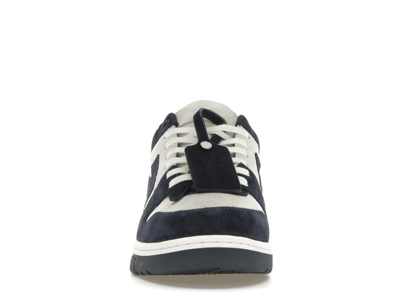 OFF-WHITE Out Of Office OOO Baskets basses en daim bleu marine