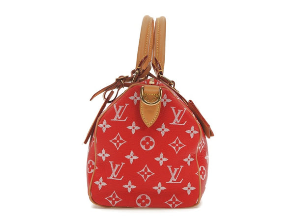 Louis Vuitton Speedy P9 Bandoulière 25 Cuir Monogramme Rouge