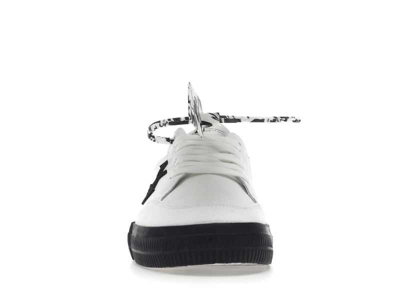 OFF-WHITE Baskets basses vulcanisées en toile Blanc Noir