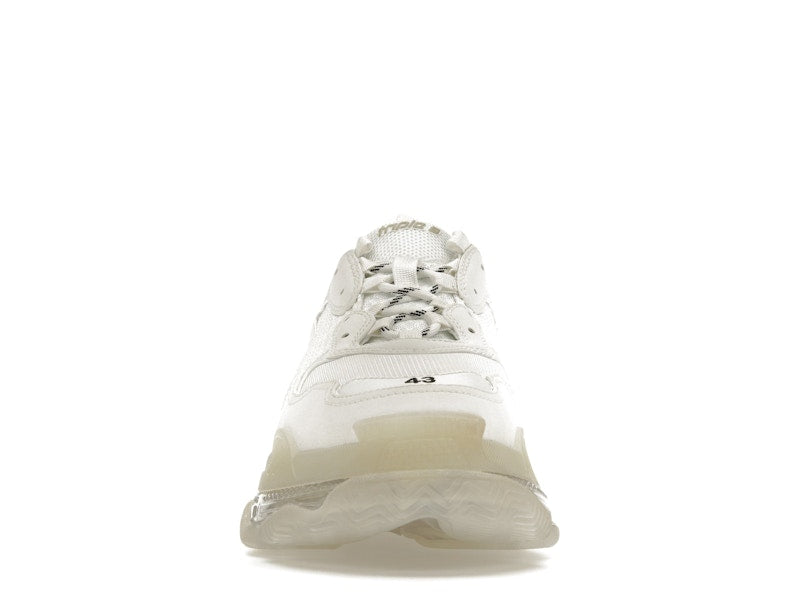 Balenciaga Triple S à semelle transparente blanche