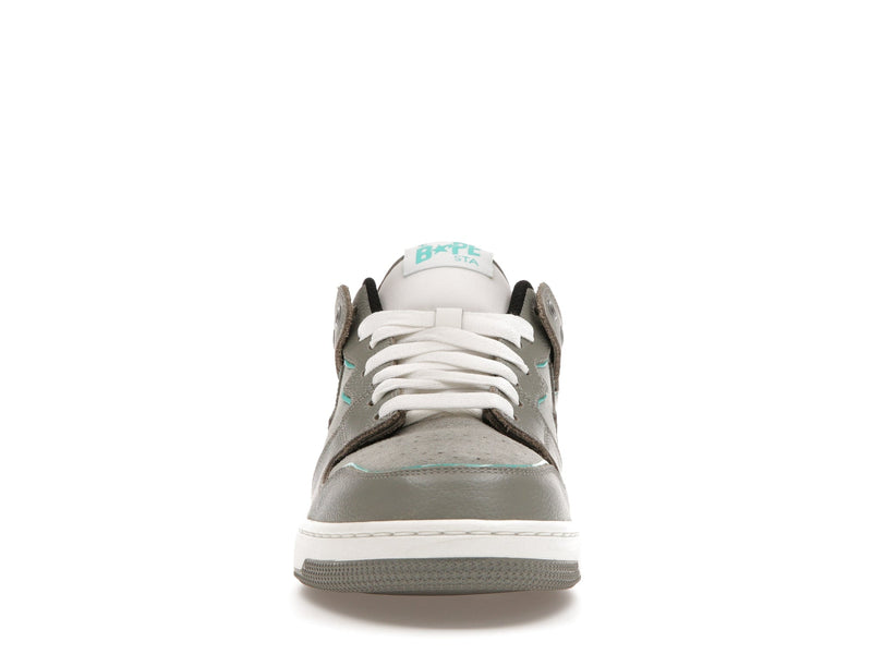 Un singe baignant Bape SK8 Sta Gris Turquoise 