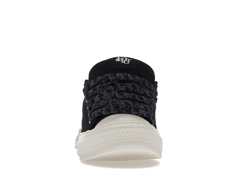 Baskets basses Dior B23 Skater ERL en toile de coton noire