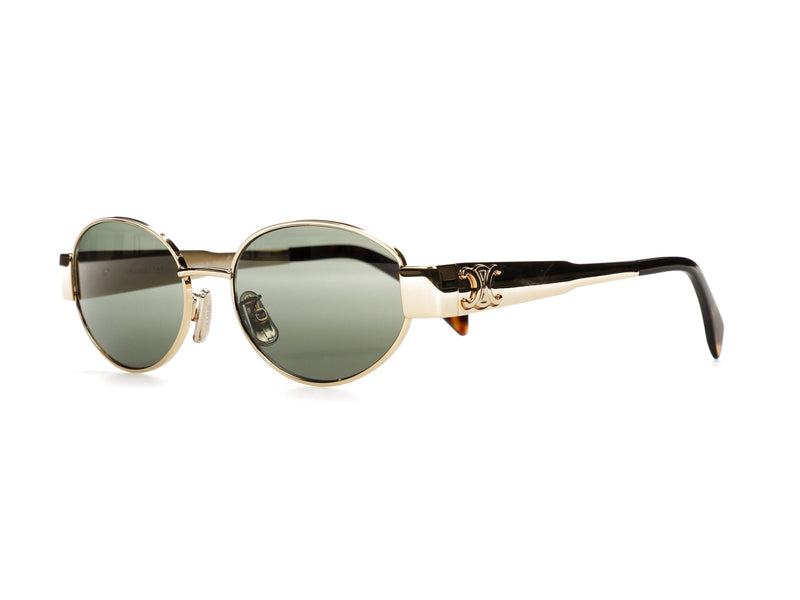 Lunettes de soleil Céline Triomphe Metal 01 Or/Vert 